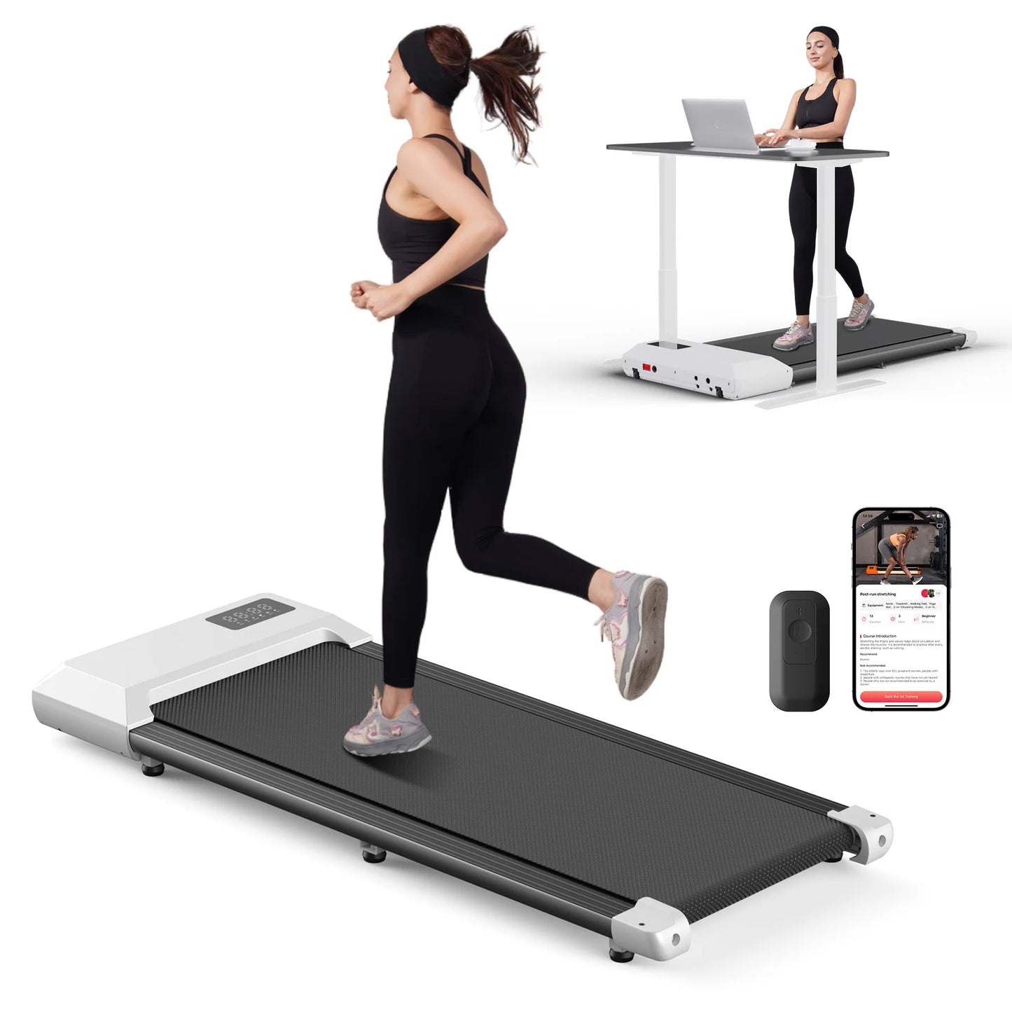 Superun 2.5HP Home Treadmill With LCD Display Bluetooth