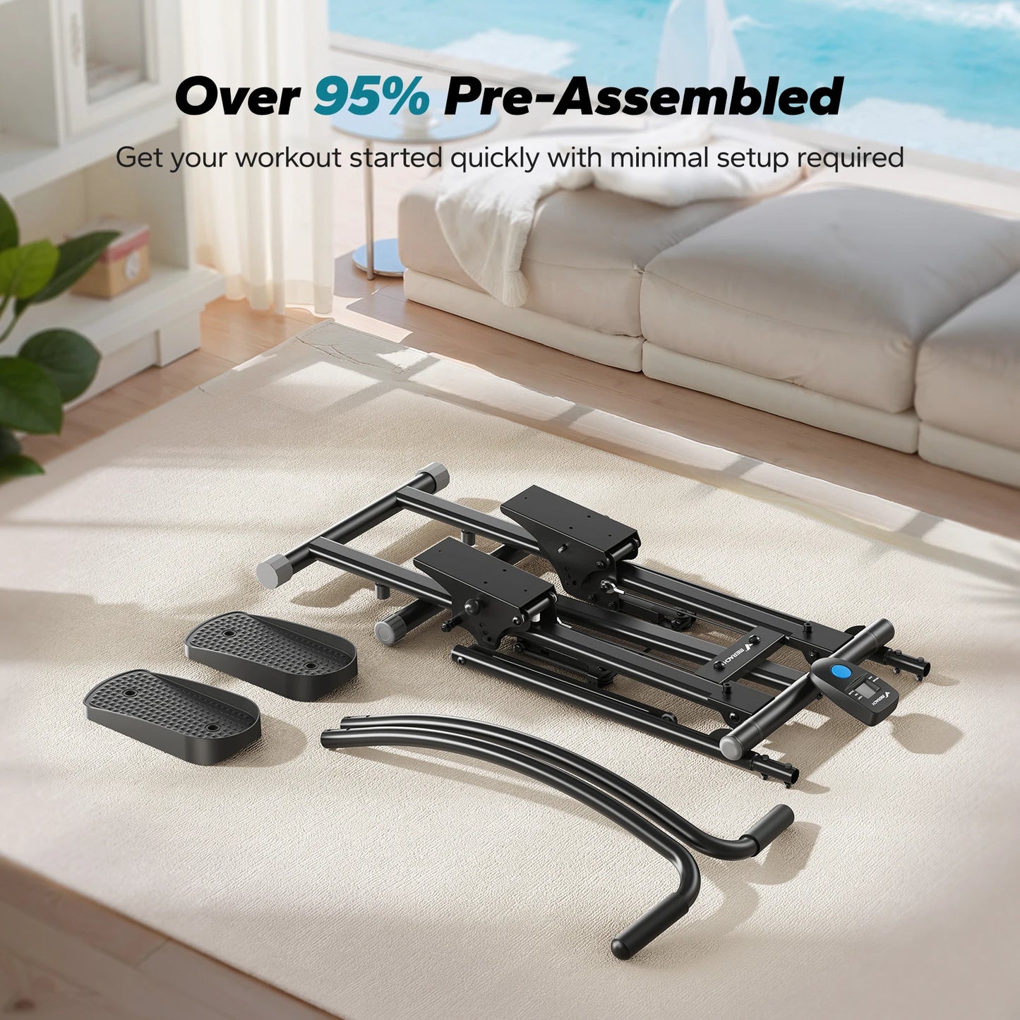 MERACH Stair Stepper Home Gym Full Body Climber Compact Folding