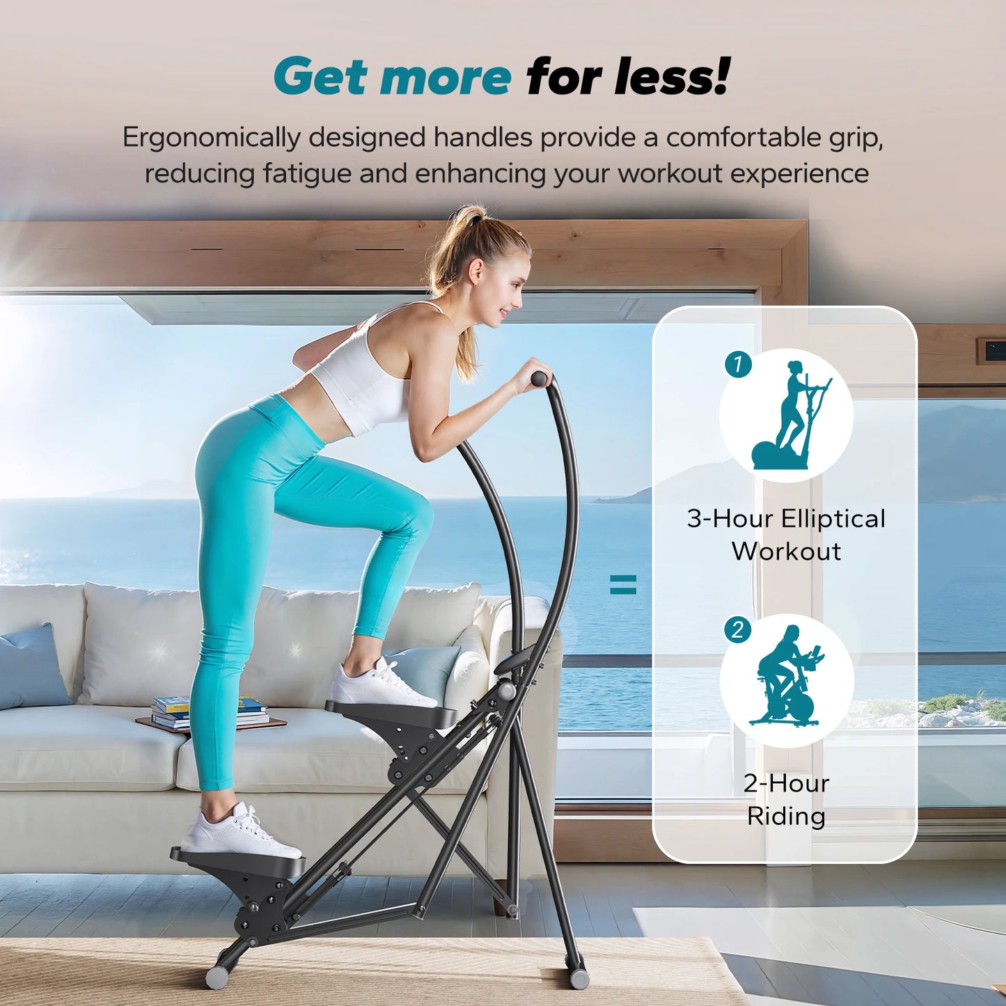 MERACH Stair Stepper Home Gym Full Body Climber Compact Folding