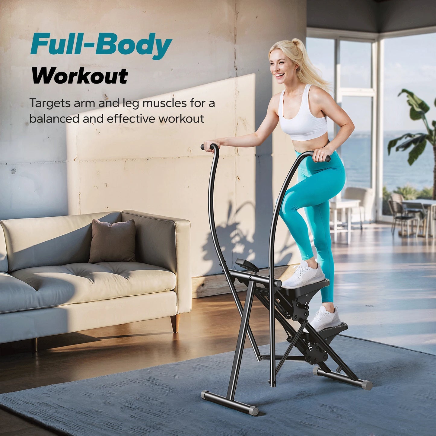 MERACH Stair Stepper Home Gym Full Body Climber Compact Folding