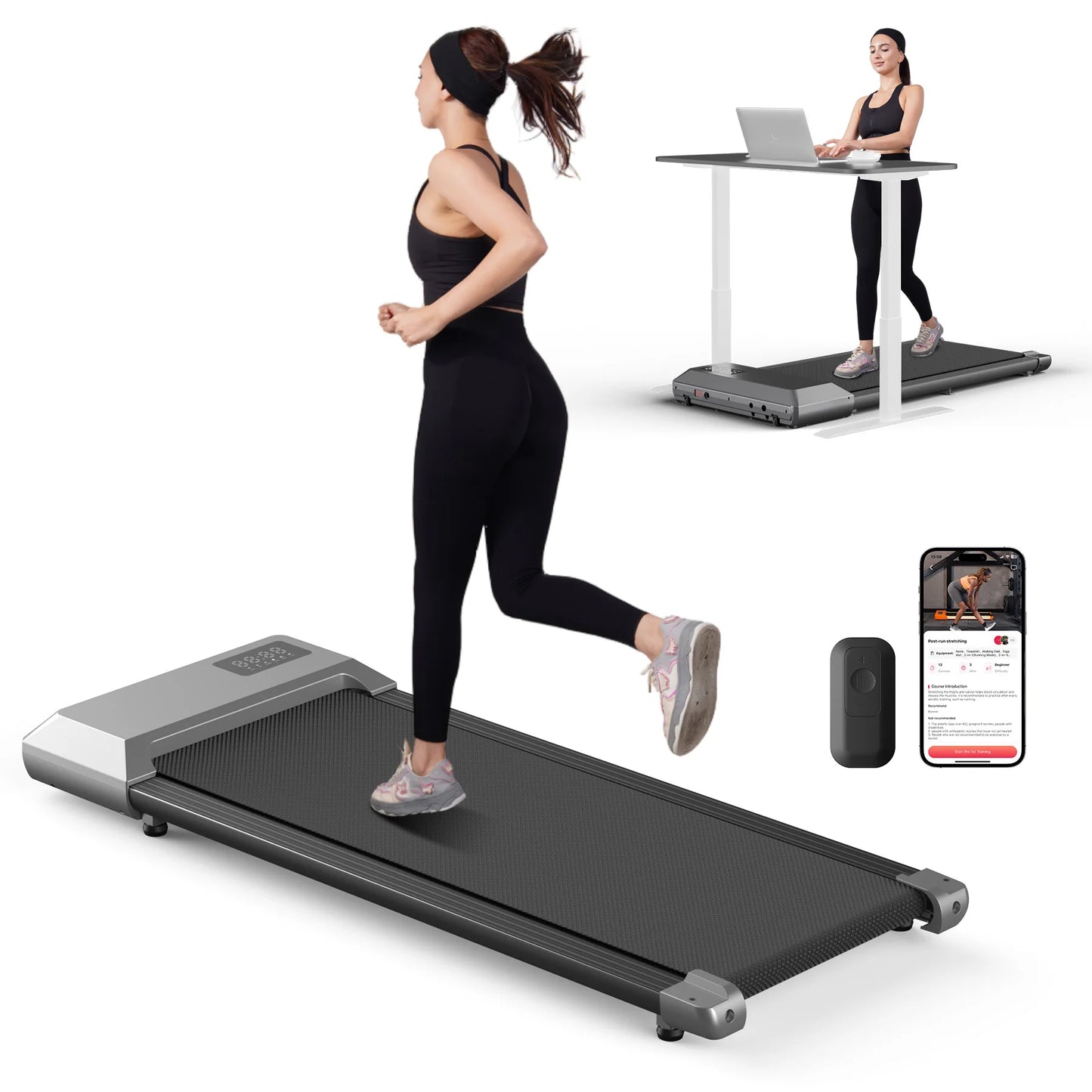Superun 2.5HP Home Treadmill With LCD Display Bluetooth