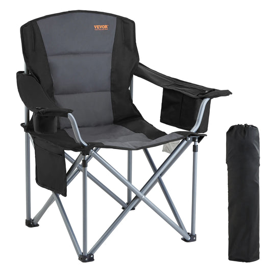 VEVOR Camping Folding Chair With Quad Lumbar Back Support