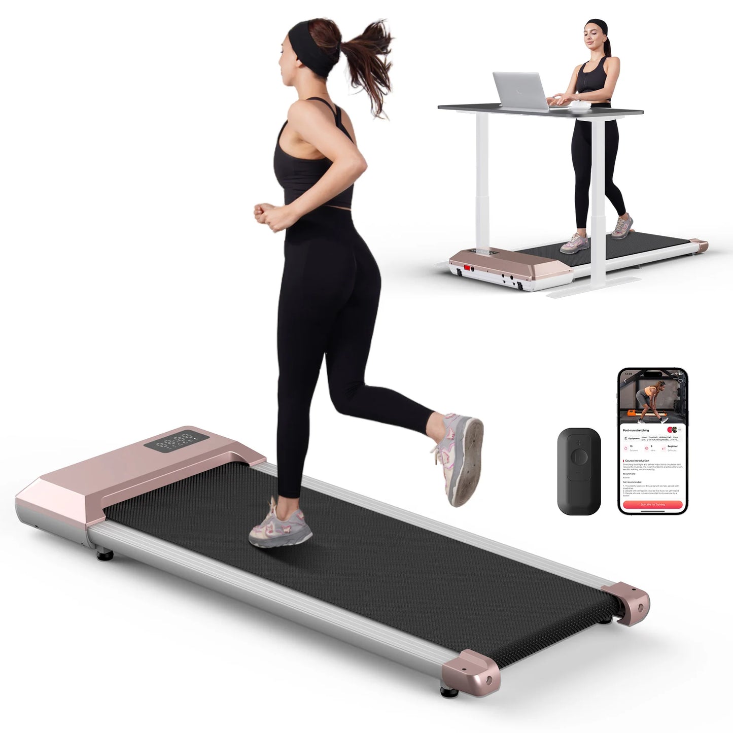 Superun 2.5HP Home Treadmill With LCD Display Bluetooth