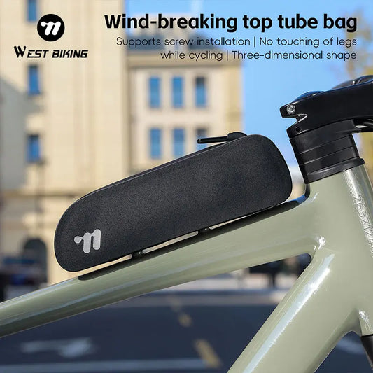 West Biking Top Tube Bag TPU Front Bike Storage Waterproof