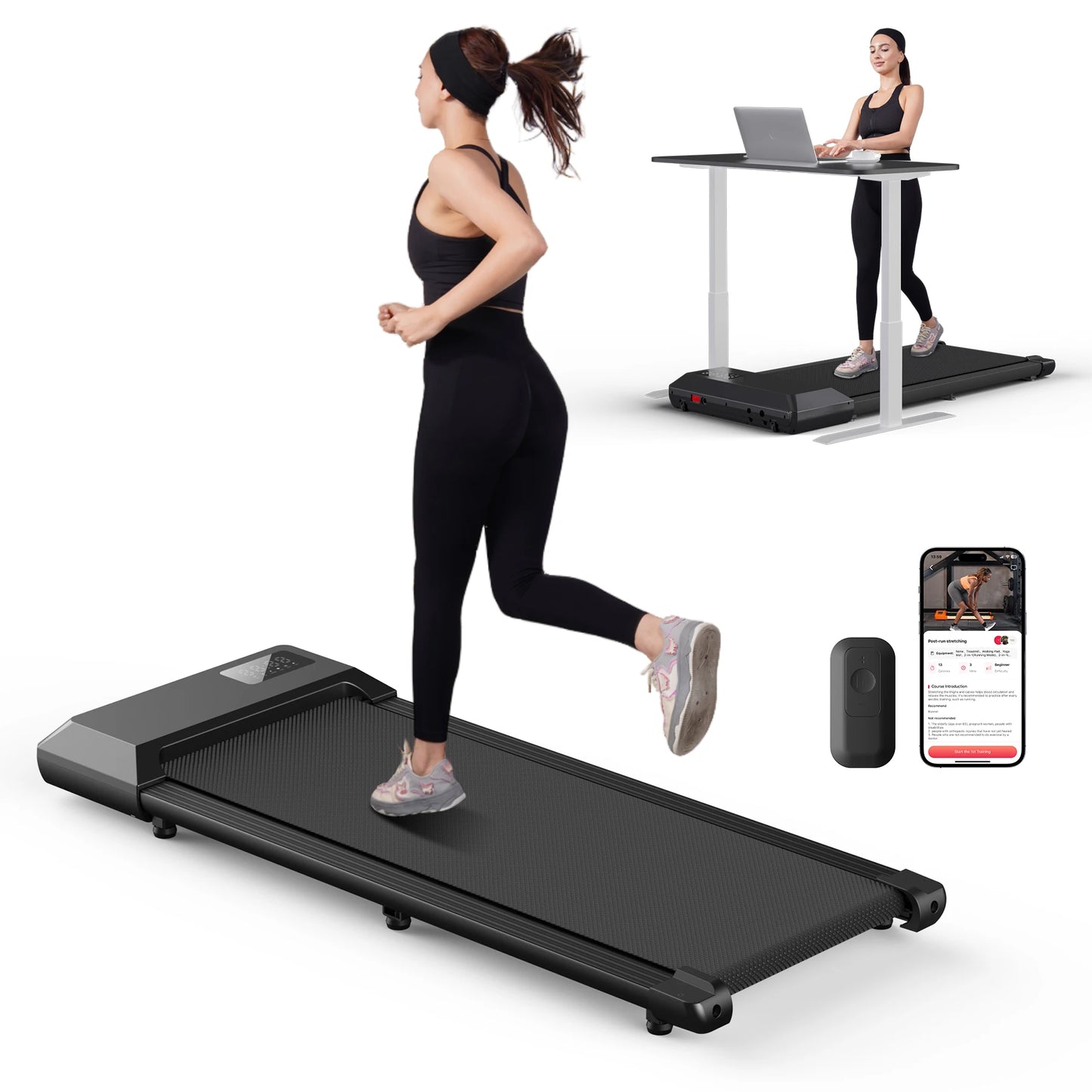Superun 2.5HP Home Treadmill With LCD Display Bluetooth