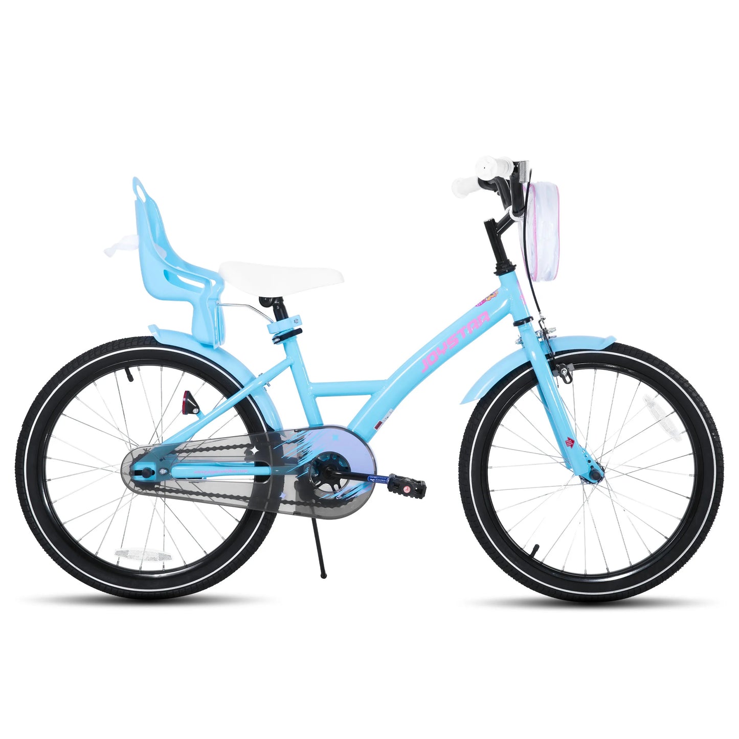 Joystar Girls Bike With Training Wheels Doll Seat And Basket