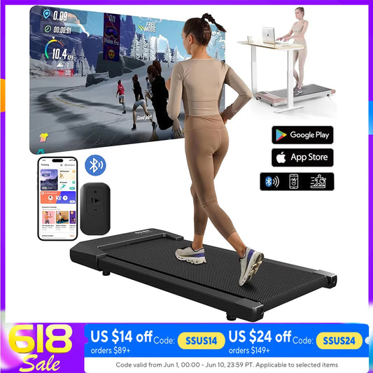Superun 2.5HP Home Treadmill With LCD Display Bluetooth