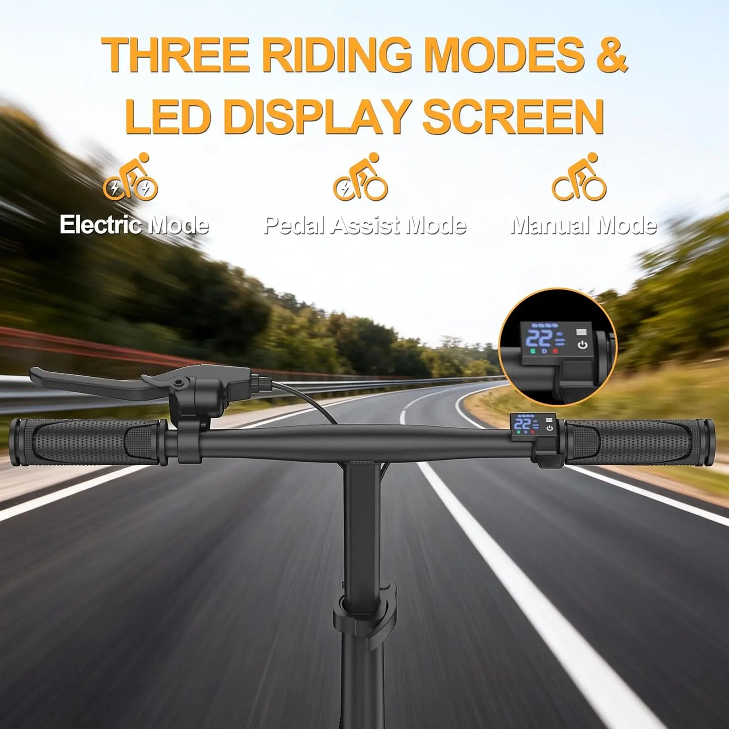 Ladped Foldable Electric Bike 500W 48V Two Seat Adults