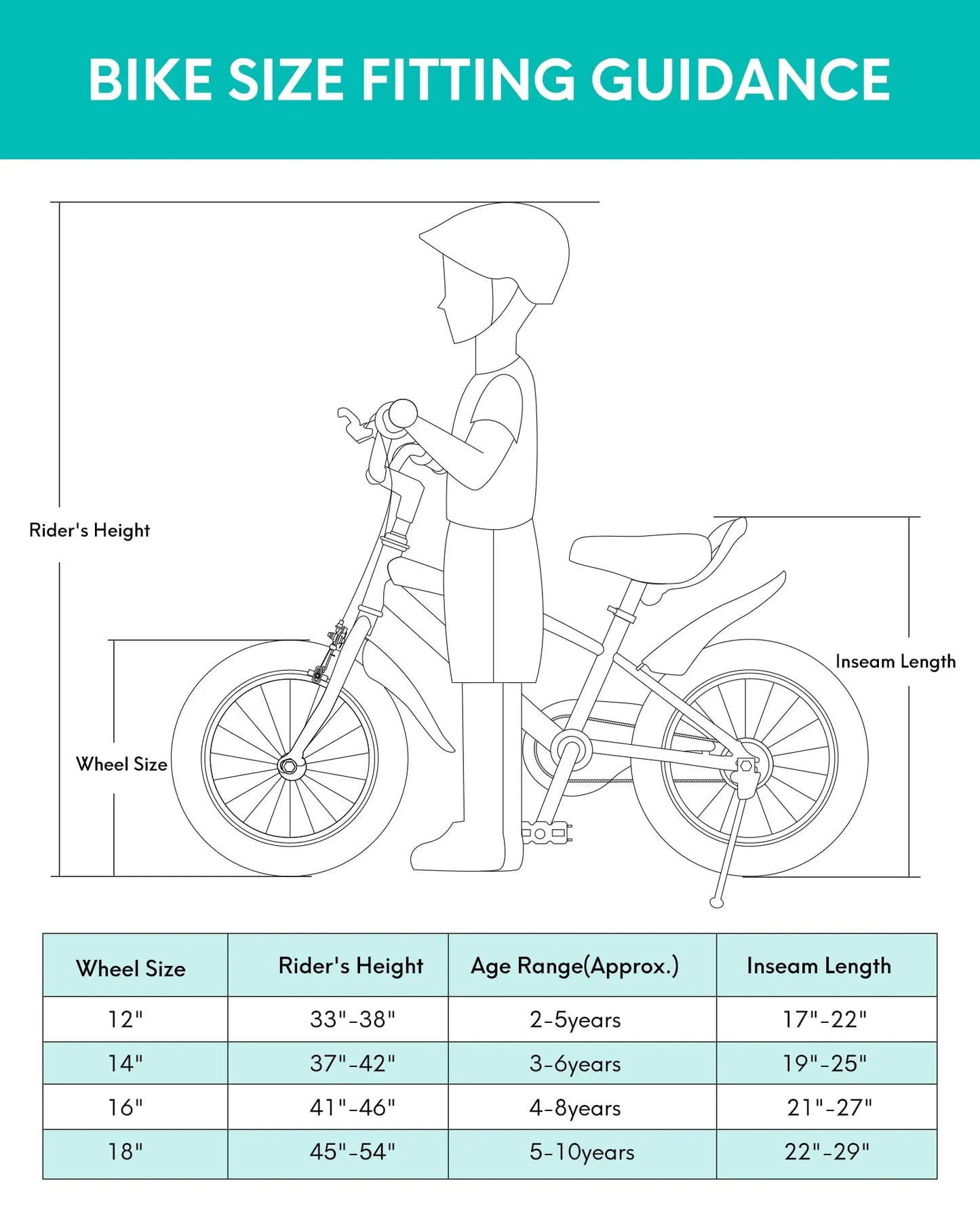 Unisex Kids Bicycle With Training Wheels And Dual Handbrake