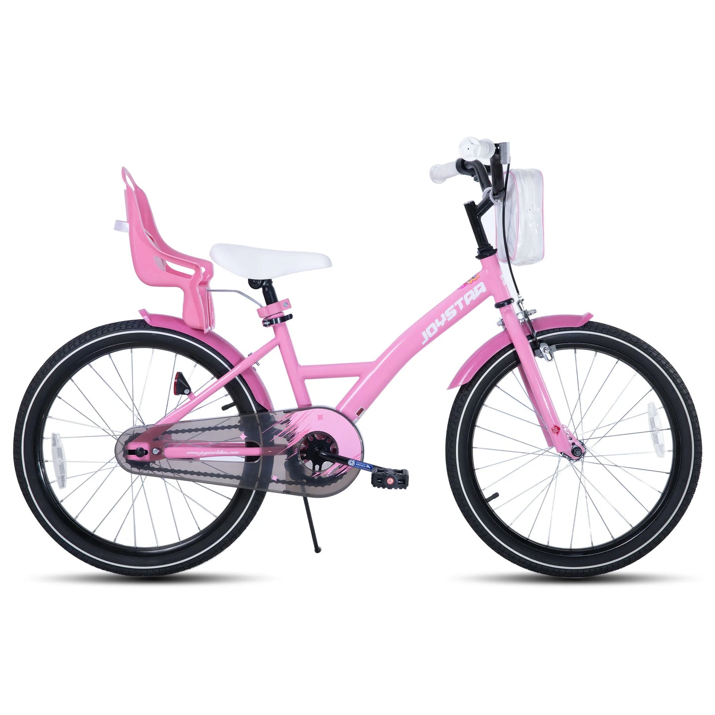 Joystar Girls Bike With Training Wheels Doll Seat And Basket