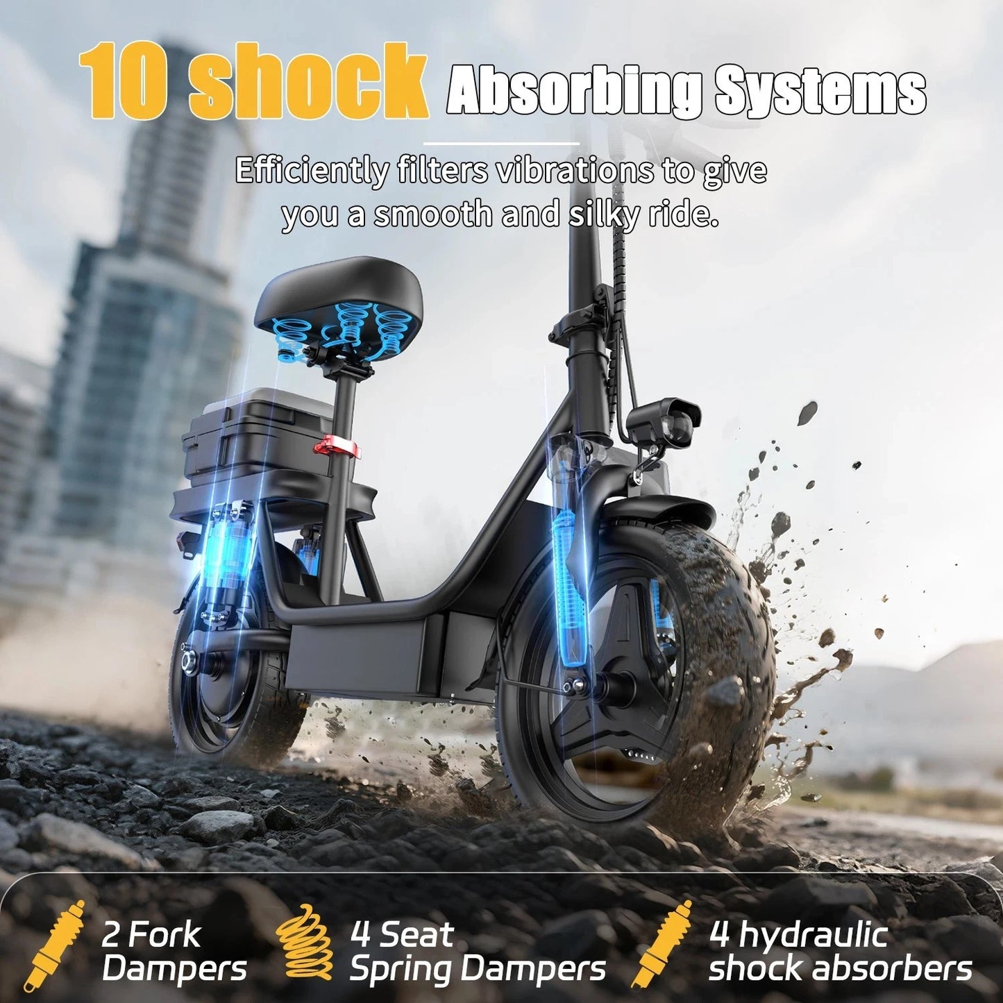 UPlee GQ8 Folding Electric Bike 250W Peak Motor 48V 15Ah