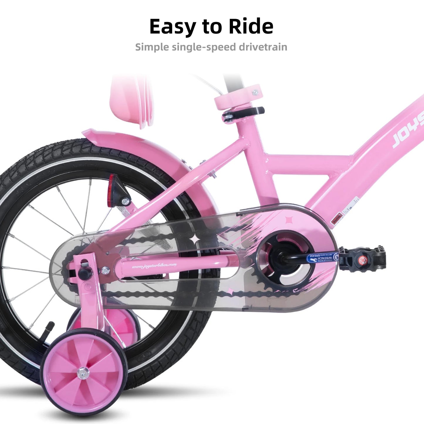 Joystar Girls Bike With Training Wheels Doll Seat And Basket
