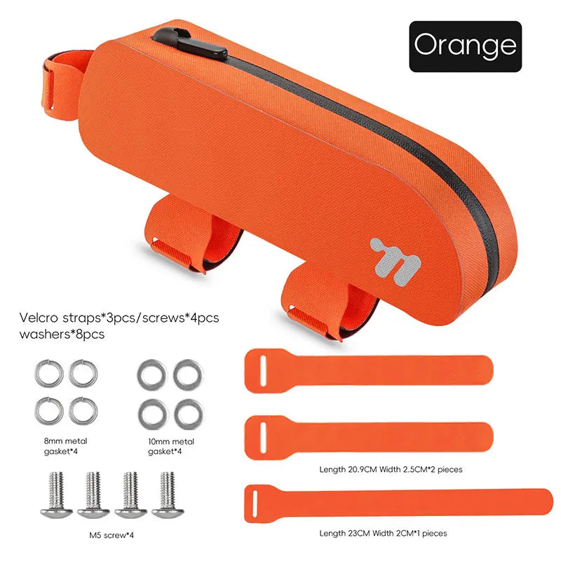 West Biking Top Tube Bag TPU Front Bike Storage Waterproof